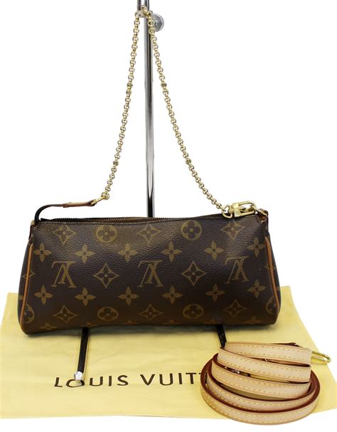 Eva leather handbag Louis Vuitton Brown in Leather 